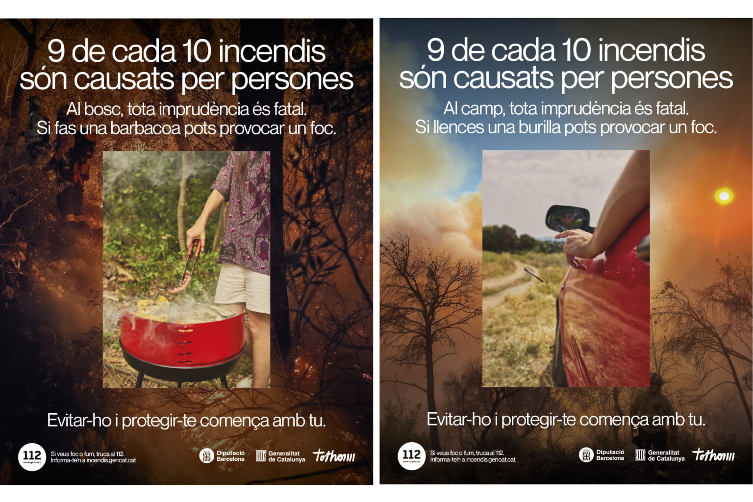 9 de cada 10 incendis són causats per persones