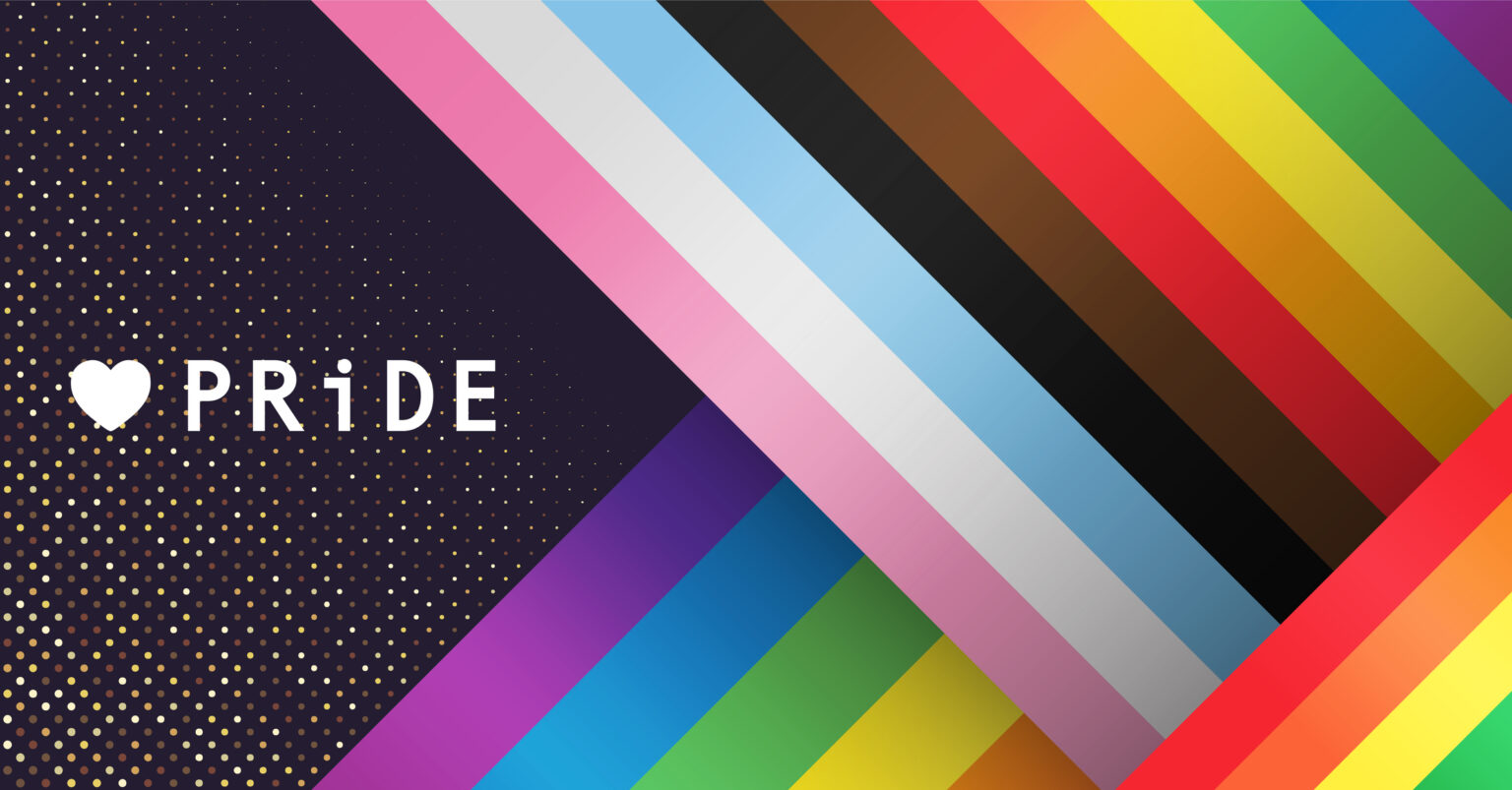 LGBTQIA PRIDE concept vector illustration. for template, horizontal poster, background banner and social media