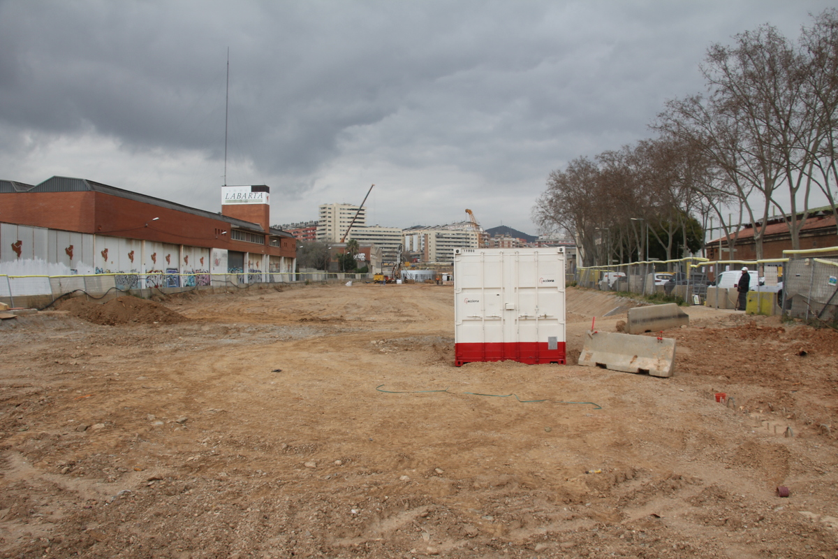 Zona de la Rambla Prim, ja sense les naus industrials