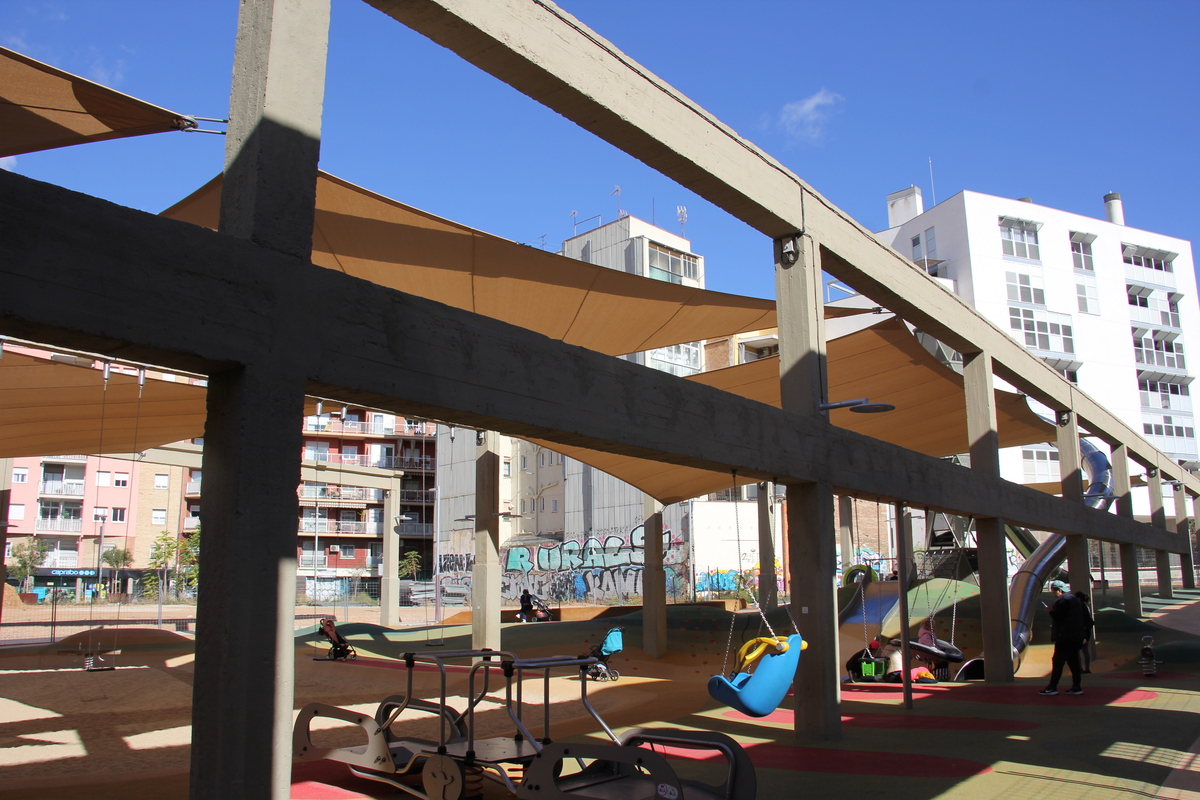 Obras del parque infantil, noviembre de 2023